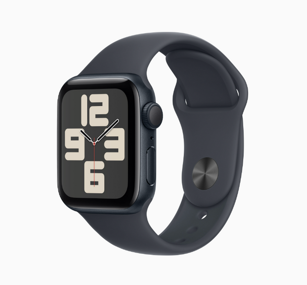 Apple Watch SE GPS, 40mm/44mm Midnight Aluminum Case with Midnight Sport Band