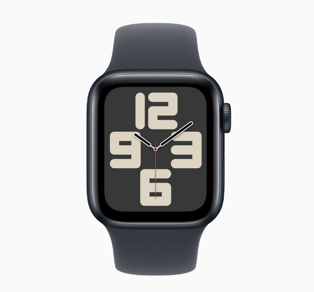 Apple Watch SE GPS, 40mm/44mm Midnight Aluminum Case with Midnight Sport Band