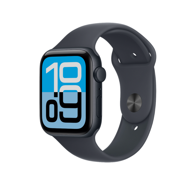 Apple Watch SE GPS, 40mm/44mm Midnight Aluminum Case with Midnight Sport Band