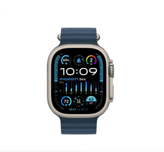 Apple Watch Ultra 2 Titanium Case with Blue Ocean Band